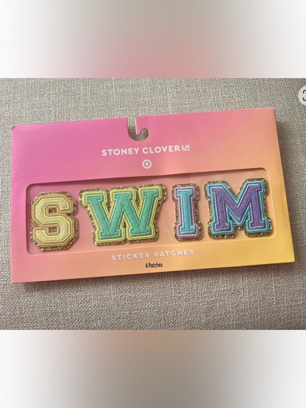 Stoney Clover Lane Ombre Pink Yellow Sticker Patch Pack